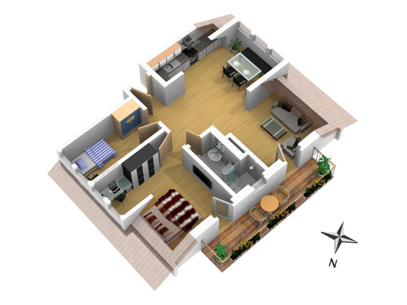 Baude III - Loewenbaude Braunlage Apartment Bilik gambar